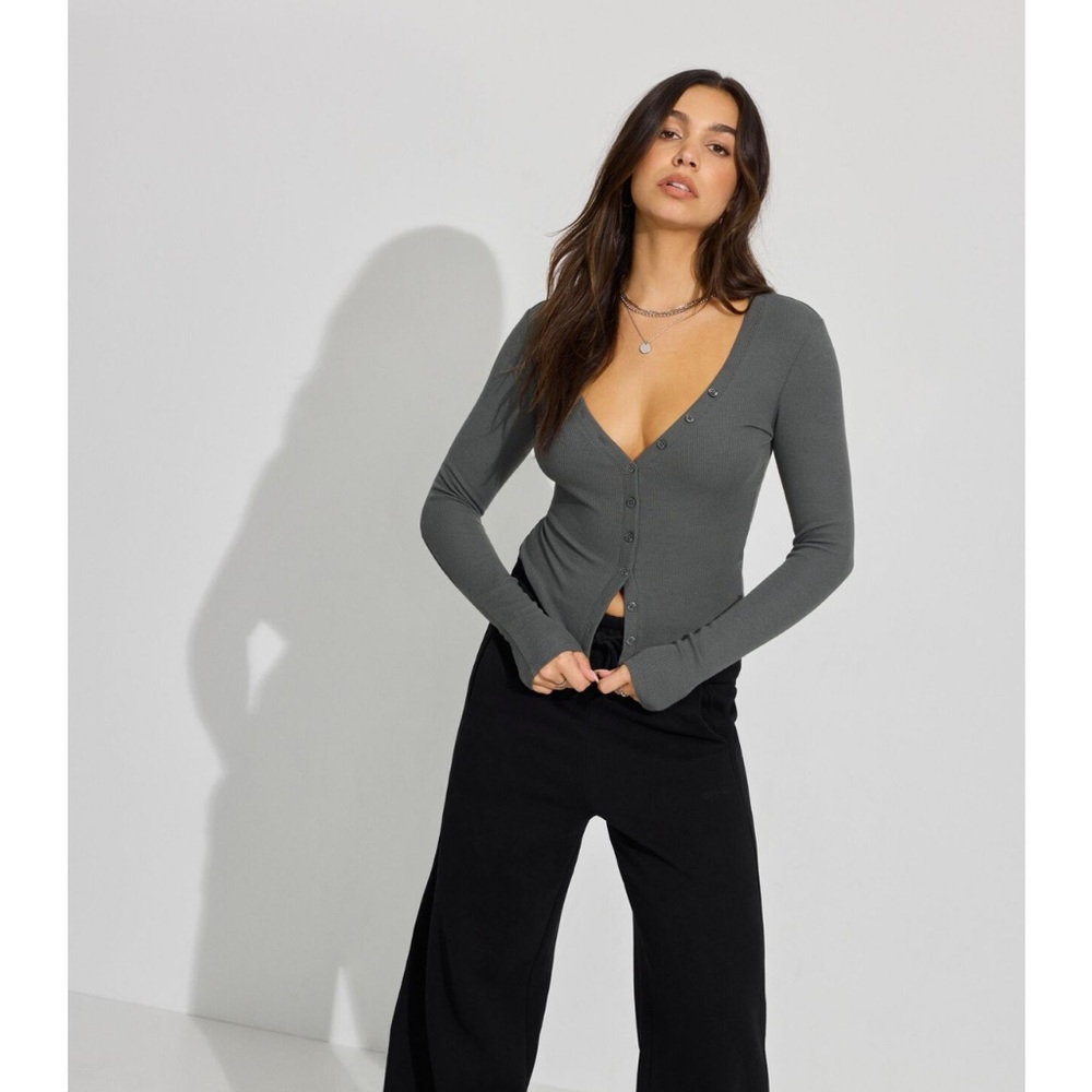Garage Henley Cardigan